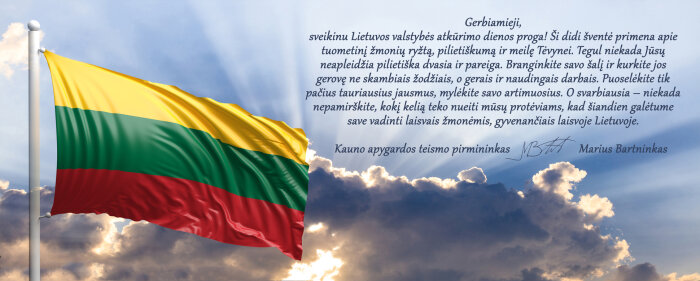 Teismo pirmininko sveikinimas