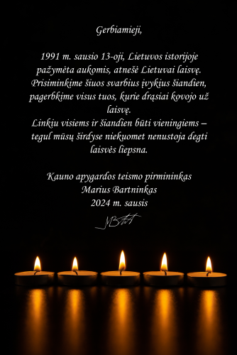 Sausio 13-osios minėjimas