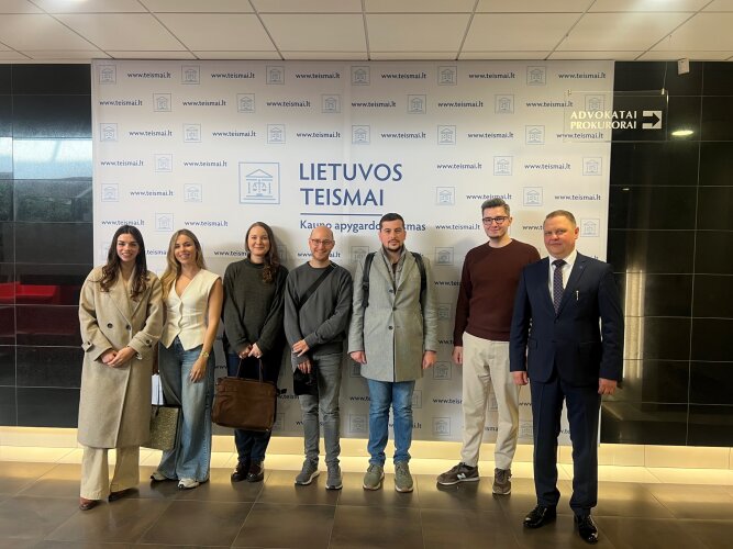 EJTN AIAKOS teisėjų ir būsimų teisėjų vizitas Kauno apygardos teisme