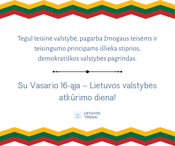 Su Valstybės atkūrimo diena!